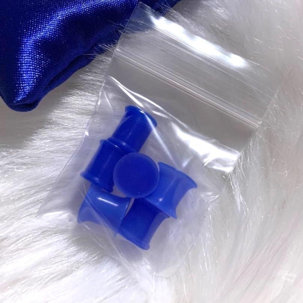 Big Gauges 3 Pair Blue Lobe Plugs